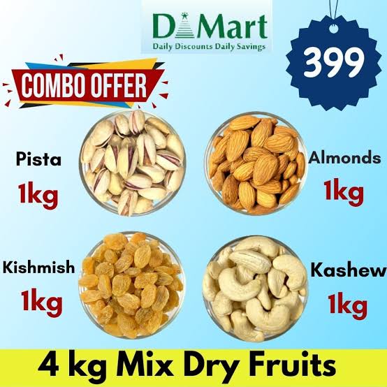 mbo offer for a 4 kg mix of dry fruits.