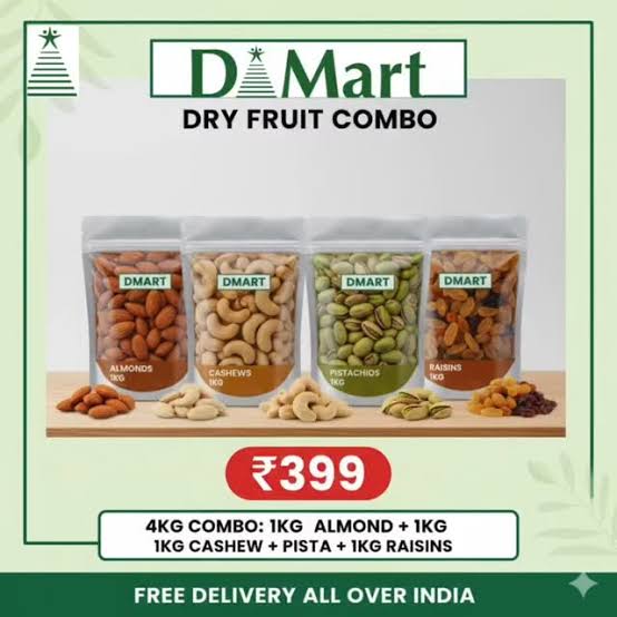 mbo offer for a 4 kg mix of dry fruits.
